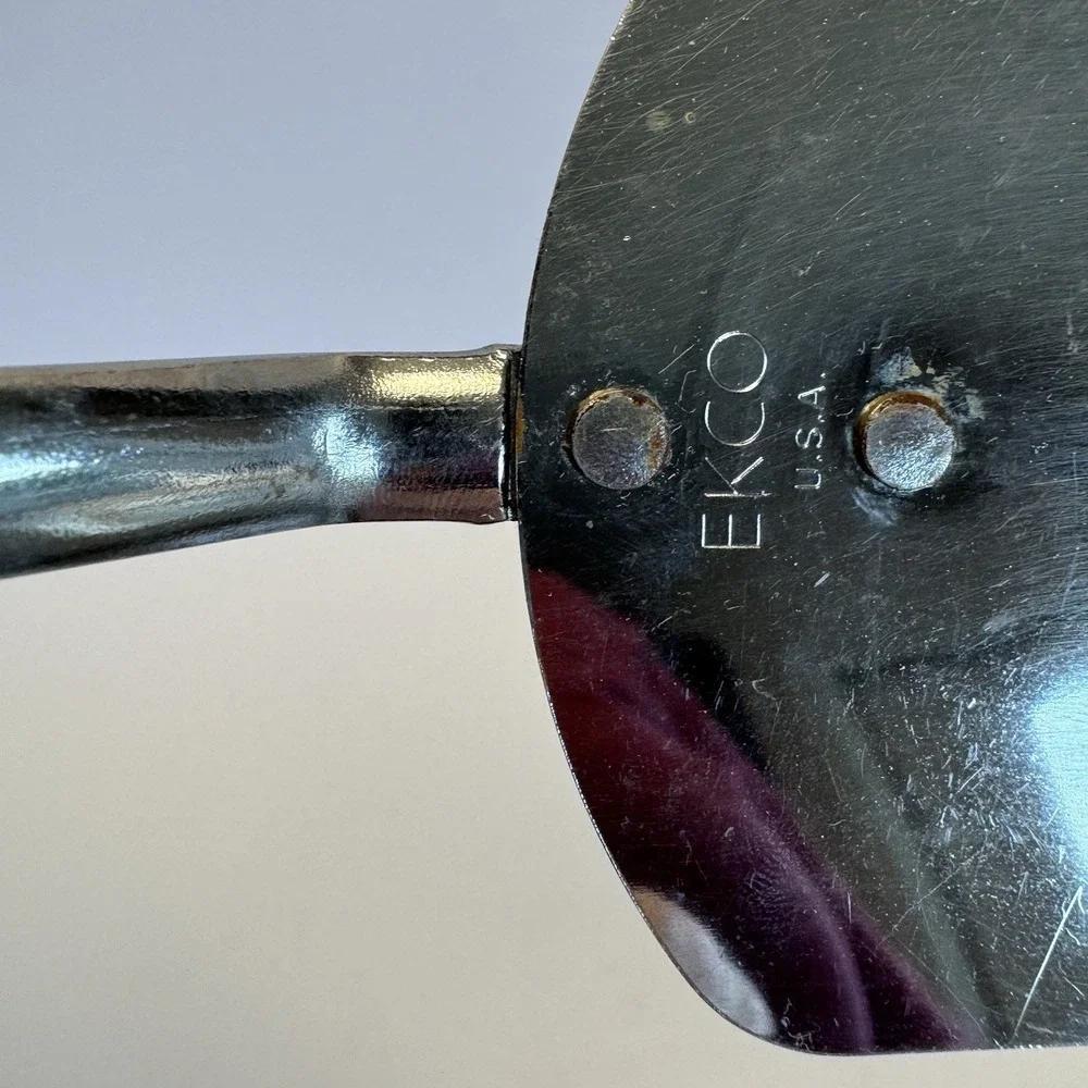 Vintage‎ EKCO USA Keyhole Slotted Spatula 12